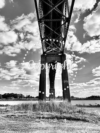IMG_7914 Underneath Reedy Point Bridge BW